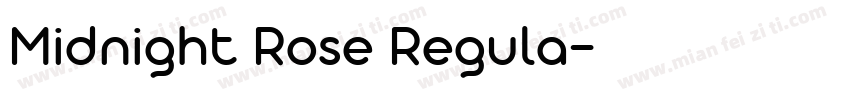 Midnight Rose Regula字体转换